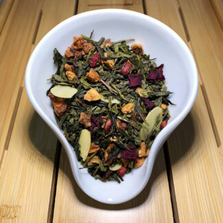 Sencha Granatapfel-Zimt winterliche Grüntee-Mischung
