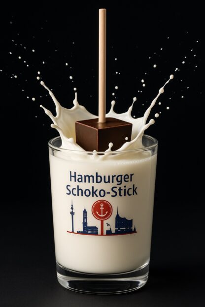 Hamburger Schoko-Stick - Trinkschokolade am Stil