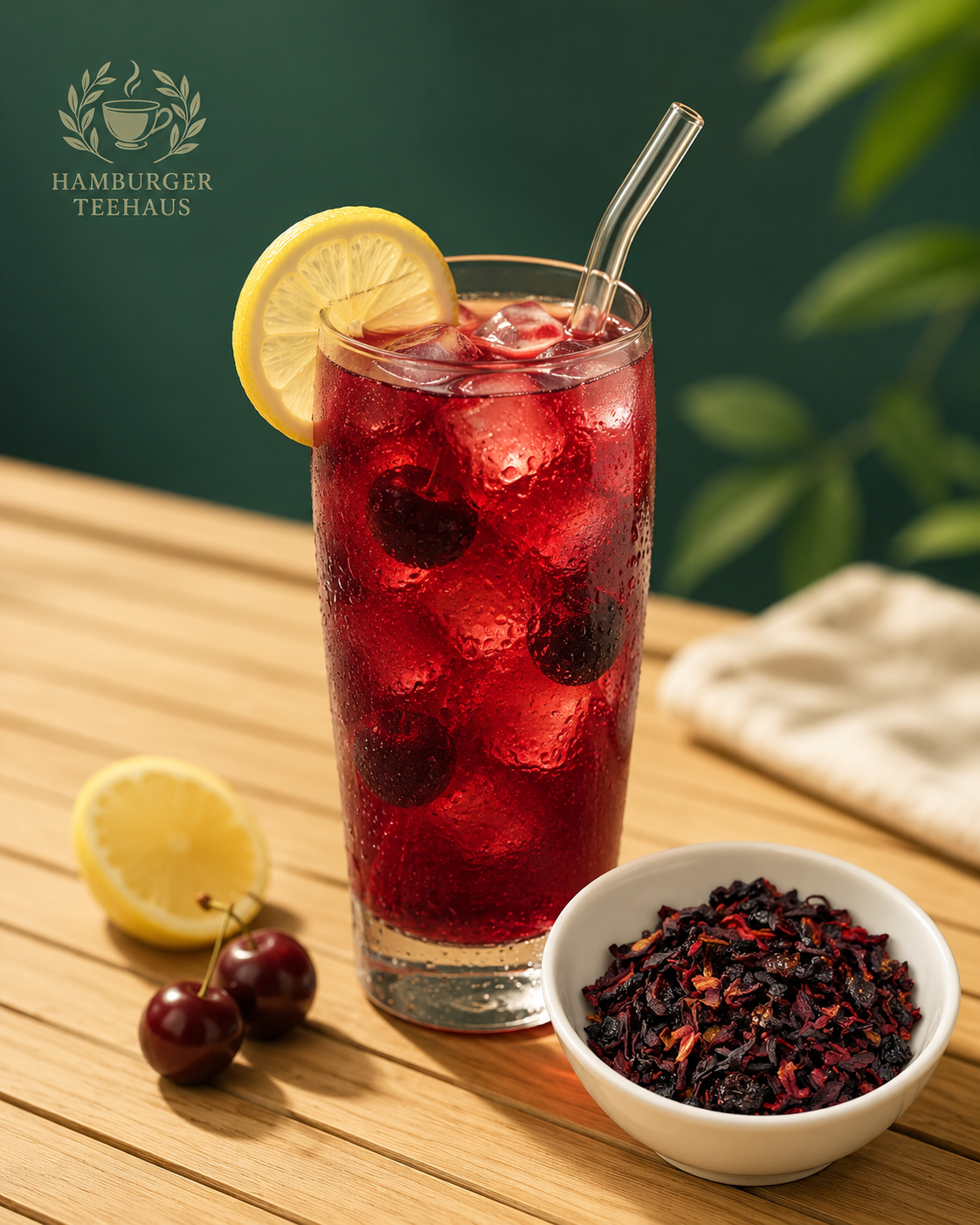 Limonade mit Kirschenmichel